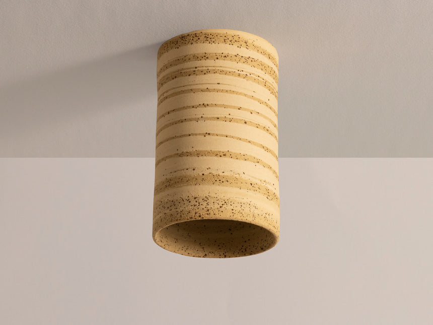 Ceramic Ceiling Light Fixture - Cylinder