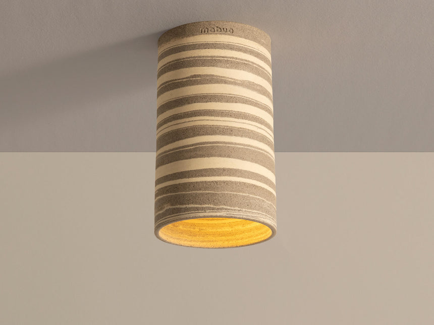 Ceramic Ceiling Light Fixture - Cylinder