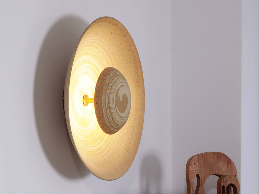 Round Flush-Mount Wall Sconce - Eclipse