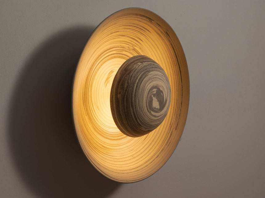 Round Flush-Mount Wall Sconce - Eclipse